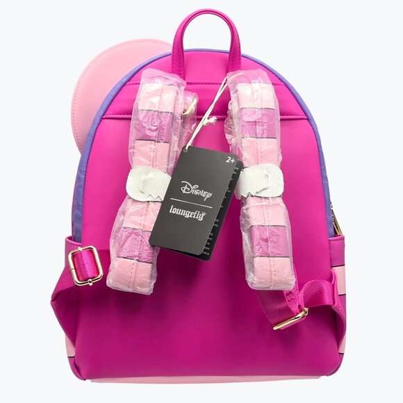 NWT Loungefly Disney Alice In Wonderland Chesire Cat Figural Fuzzy Mini Backpack - Picture 5 of 5